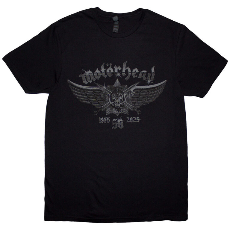 Motorhead 50 Years Wings Badge T-Shirt