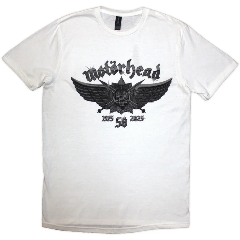 Motorhead 50 Years Wings Badge T-Shirt