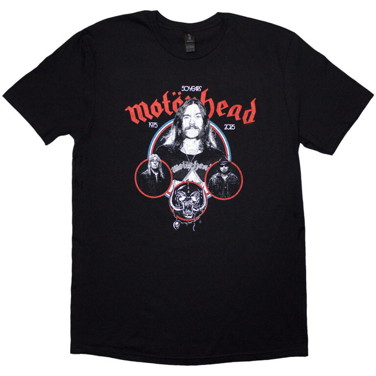 Motorhead 50 Years Band Circles T-Shirt