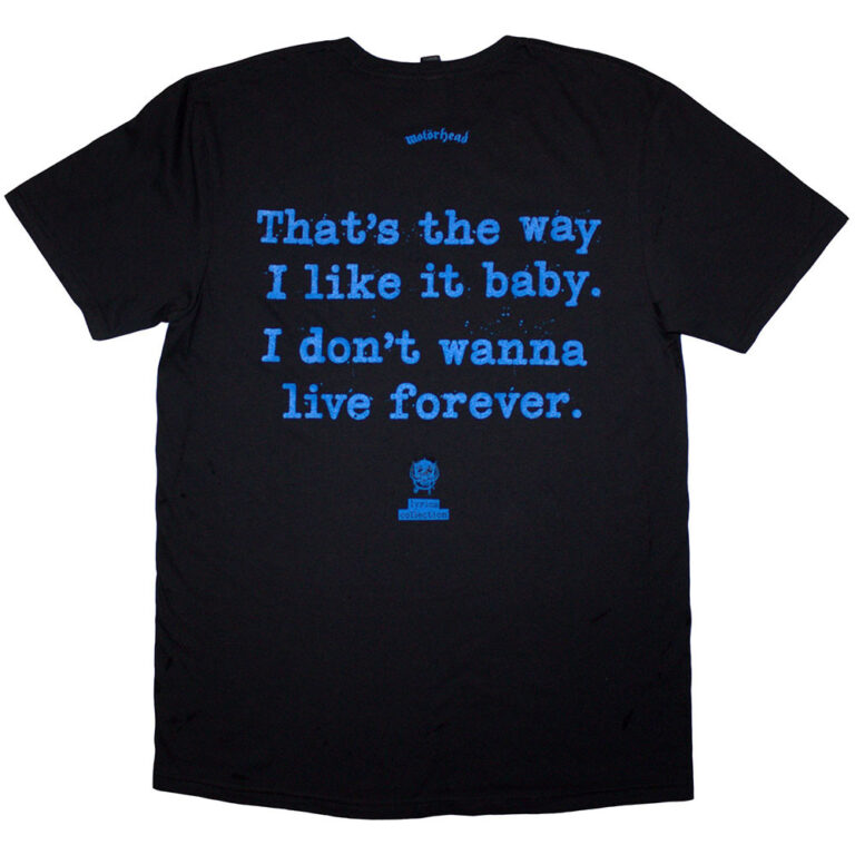 Motorhead Ace Of Spades Lyric T-Shirt