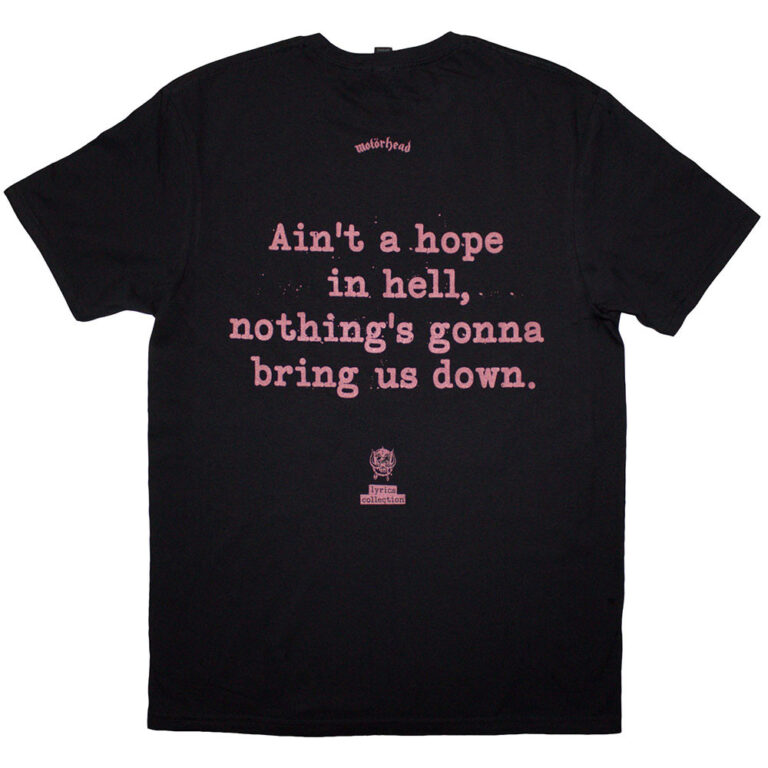 Motorhead Bomber Lyric T-Shirt