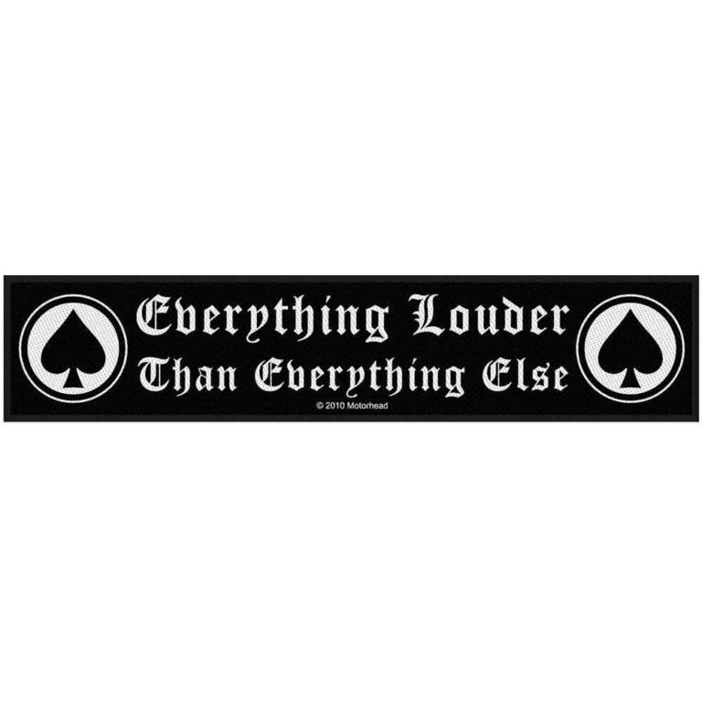 Motorhead Everything Louder Large Strip Patch (200mm x 50mm)