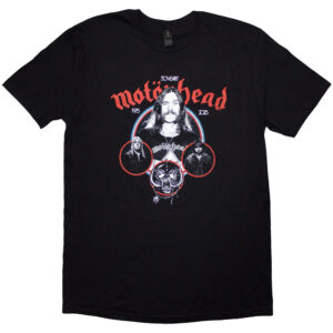 Motorhead 50 Years Band Circles Black T-Shirt