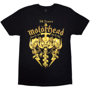 Motorhead 50 Years Swords & Warpig Black T-Shirt
