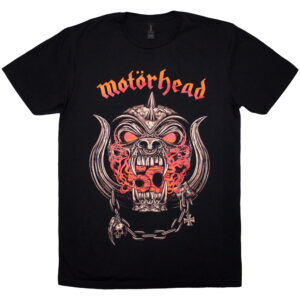 Motorhead 50 Years Warpig Red Gradient Black T-Shirt