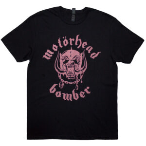 Motorhead Bomber Lyric Black Back Print T-Shirt