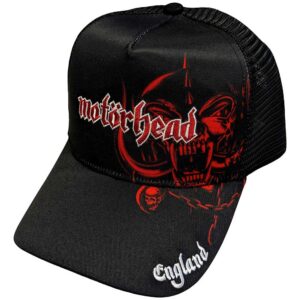 Motorhead England Red Warpig Mesh Back Cap