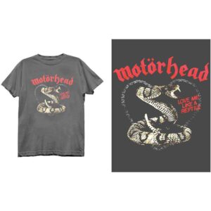 Motorhead Love Me Like A Reptile Charcoal Grey T-Shirt