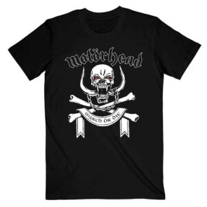Motorhead March or Die Lyrics Black Back Print T-Shirt