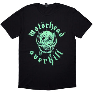 Motorhead Overkill Lyric Black Back Print T-Shirt