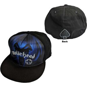 Motorhead Rock 'N' Roll Blue Mono Black Snapback Cap