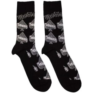 Motorhead Unisex Ace Of Spades Repeat Black UK Size 7 - 11 Ankle Socks