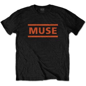Muse Orange Logo Black T-Shirt