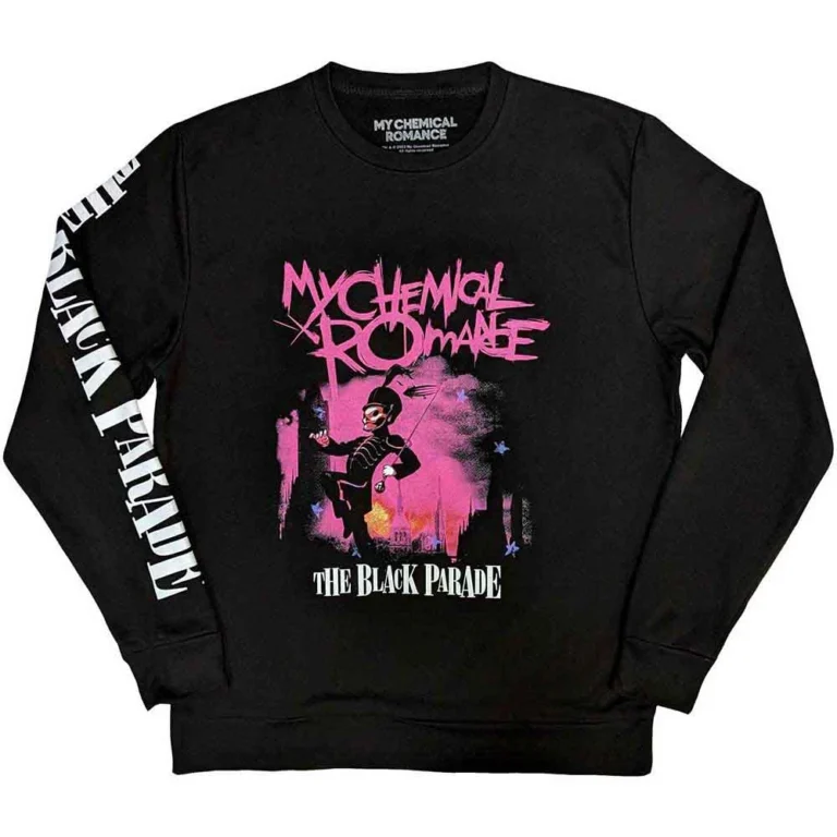 My Chemical Romance March (Black) (Sleeve Print) Sweatshirt