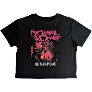 My Chemical Romance March Black Ladies Crop Top