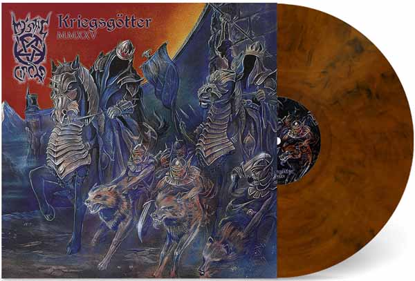 Mystic Circle – KRIEGSGÖTTER MMXXV (DARK ORANGE MARBLED VINYL) Vinyl LP