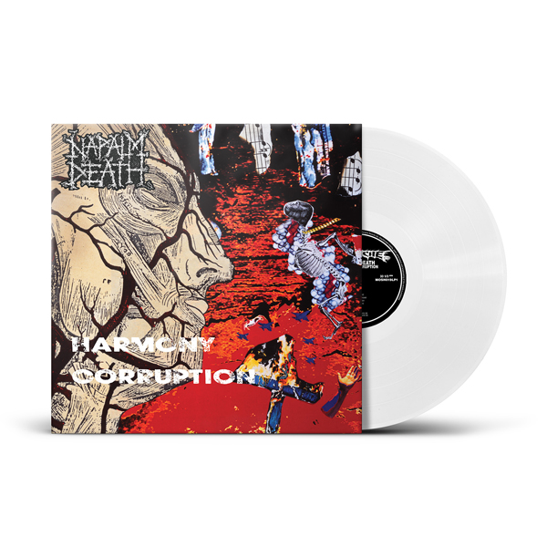 Napalm Death – HARMONY CORRUPTION (PHD EXCLUSIVE WHITE VINYL) Vinyl LP