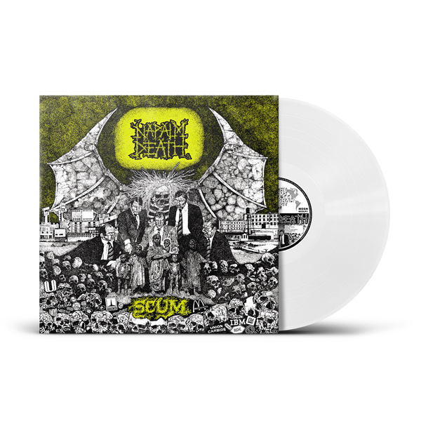Napalm Death – SCUM (PHD EXCLUSIVE WHITE VINYL) Vinyl LP