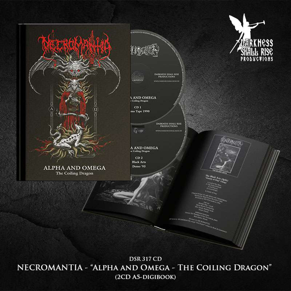 Necromantia – ALPHA AND OMEGA – THE COILING DRAGON (2CD A5 HARDCOVER-DIGIBOOK) Compact Disc Double