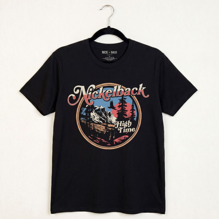 Nickelback Unisex Premium Carbon T-Shirt: High Time Black T-Shirt