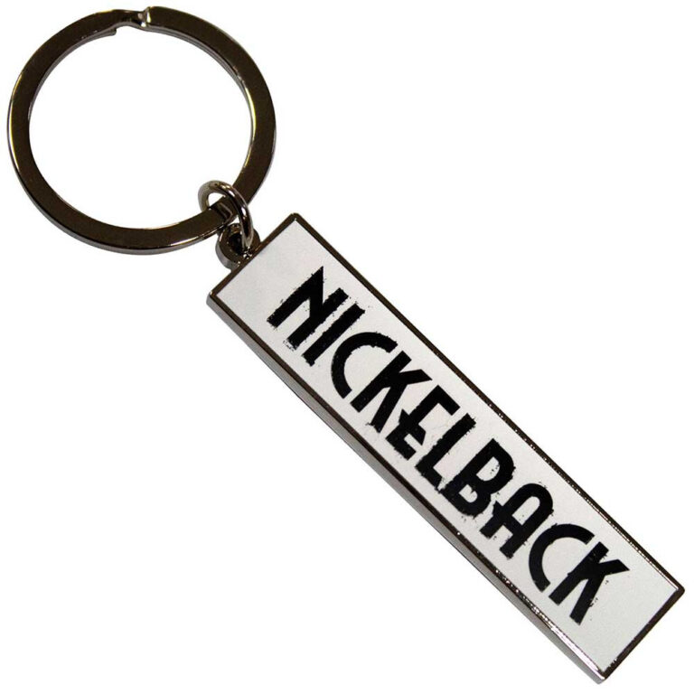 Nickelback Black Logo White Keychain