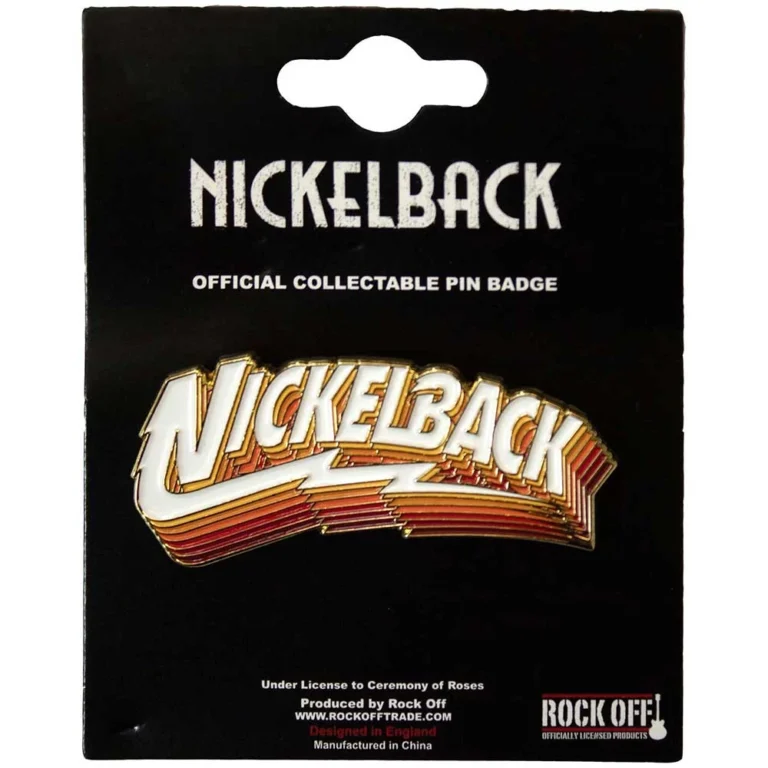 Nickelback Gradient Shadows Logo Pin Badge
