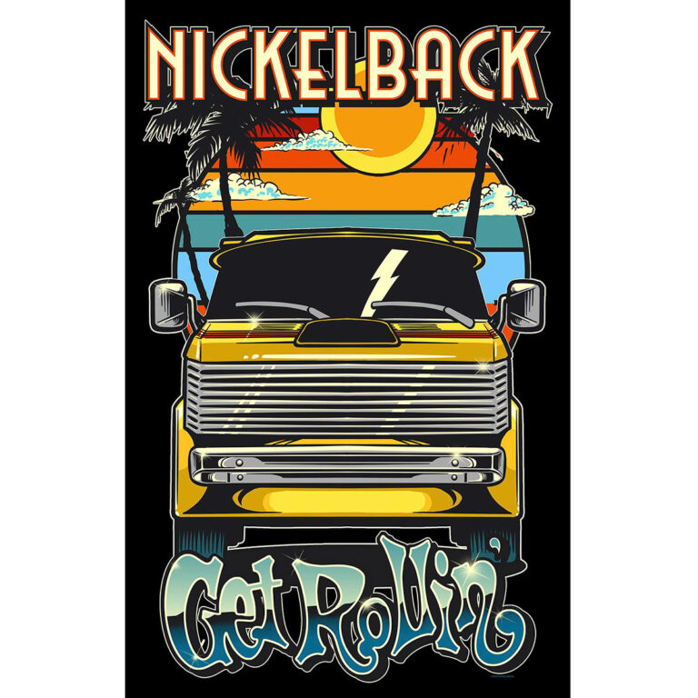 Nickelback Get Rollin’ Textile Poster