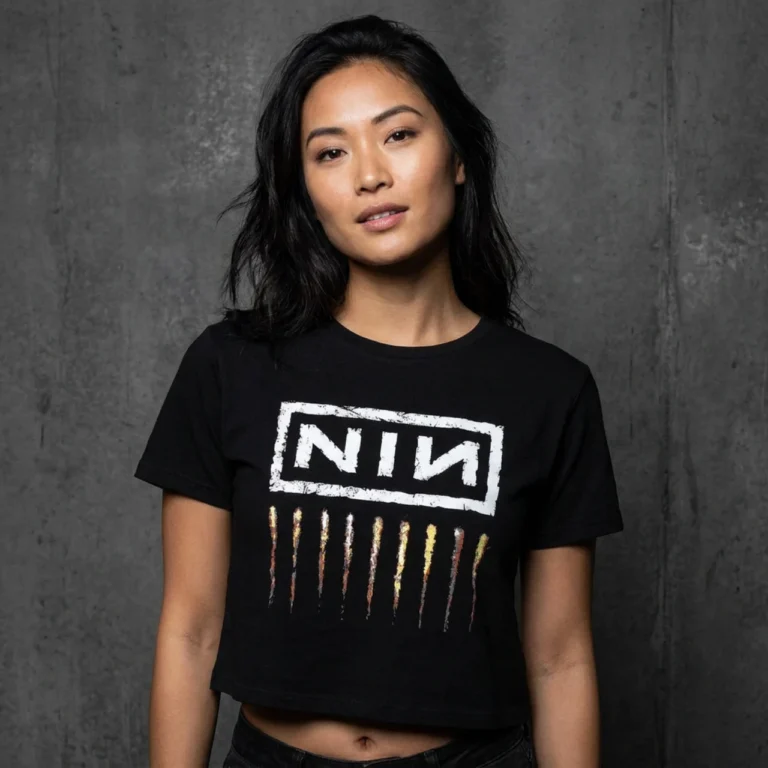 Nine Inch Nails Downward Spiral Ladies Crop Top