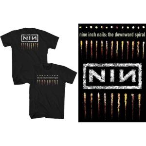 Nine Inch Nails Downward Spiral Black Back Print T-Shirt