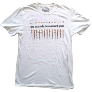 Nine Inch Nails Downward Spiral White Back Print T-Shirt