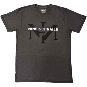Nine Inch Nails Icon & Logo Charcoal Grey T-Shirt