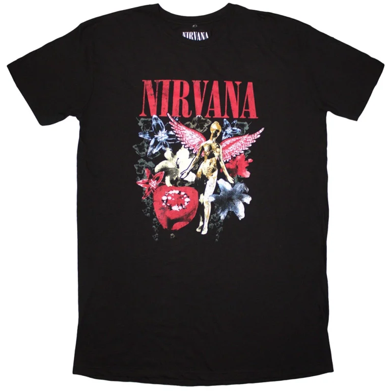 Nirvana In Utero Vintage Collage Ladies T-Shirt Dress