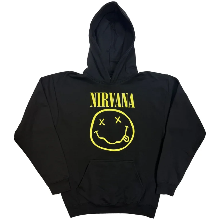 Nirvana Yellow Happy Face Pullover Hoodie