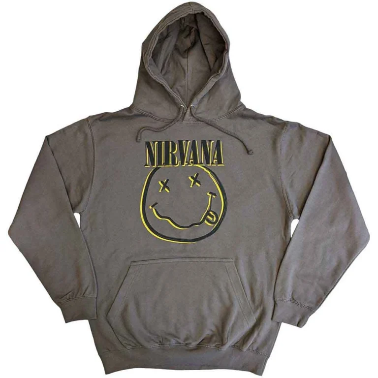 Nirvana Inverse Happy Face Pullover Hoodie