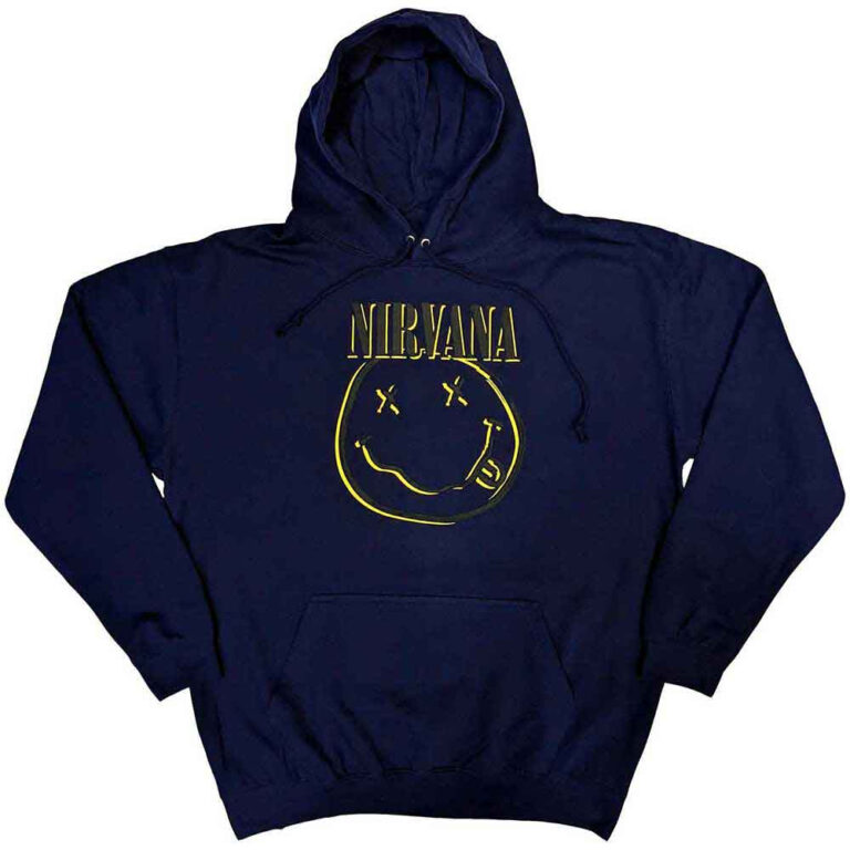 Nirvana Inverse Happy Face Pullover Hoodie