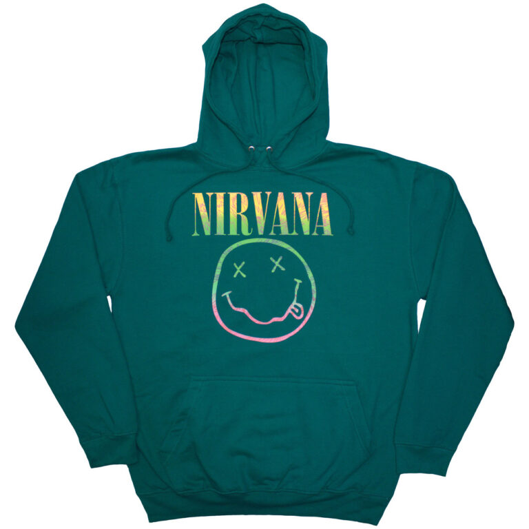 Nirvana Sorbet Ray Happy Face Pullover Hoodie