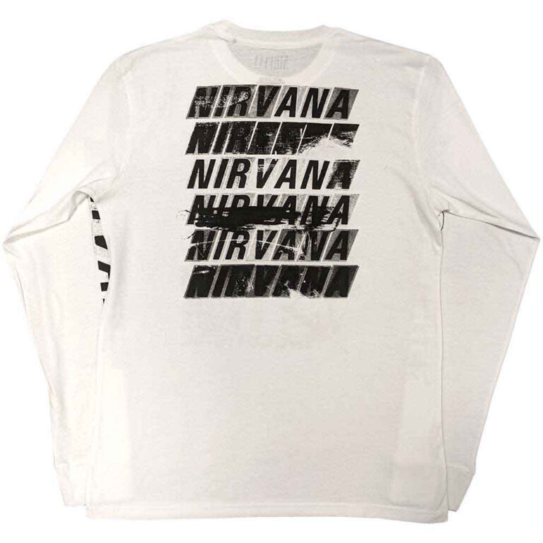 Nirvana Incesticide (White) (Back & Sleeve Print) Long Sleeve T-Shirt