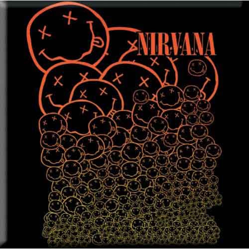 Nirvana Cascading Happy Faces Fridge Magnet
