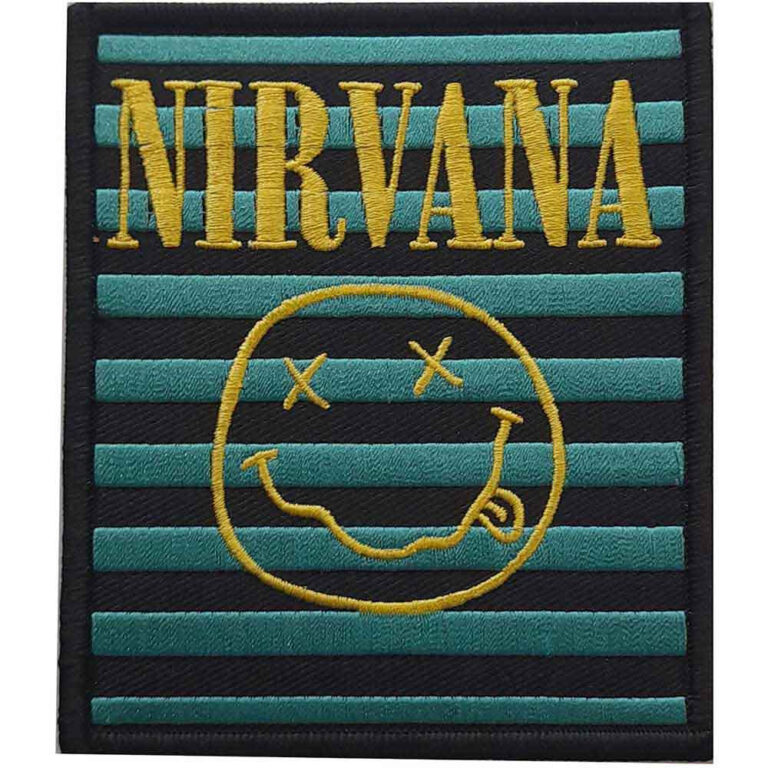 Nirvana Logo & Happy Face Stripes Patch