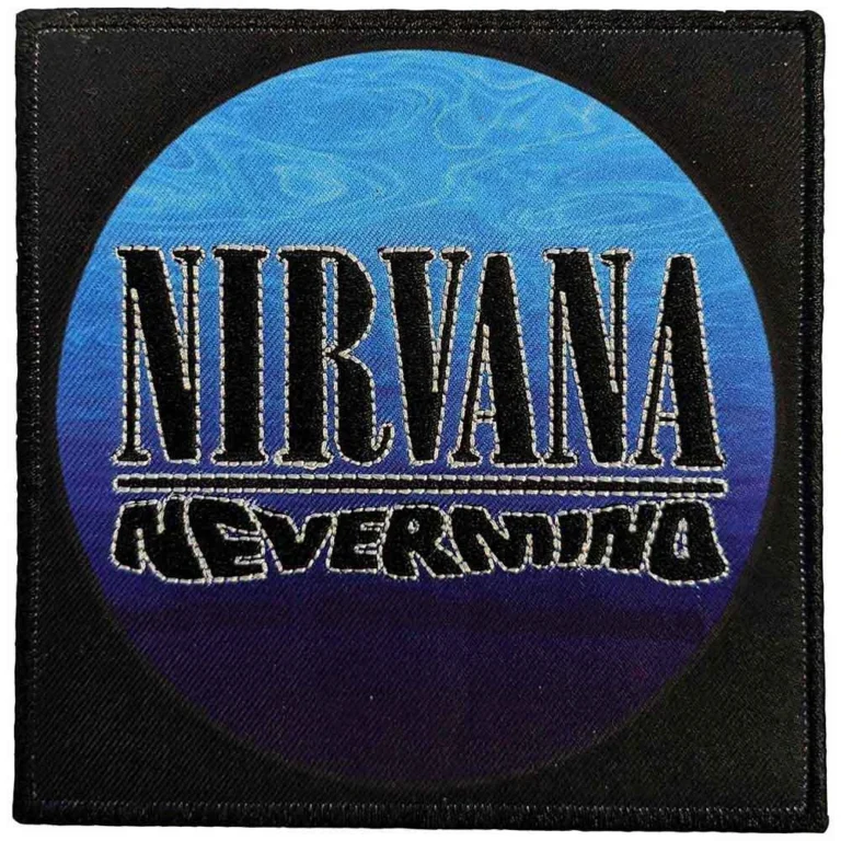 Nirvana Nevermind Wavy Logo Patch