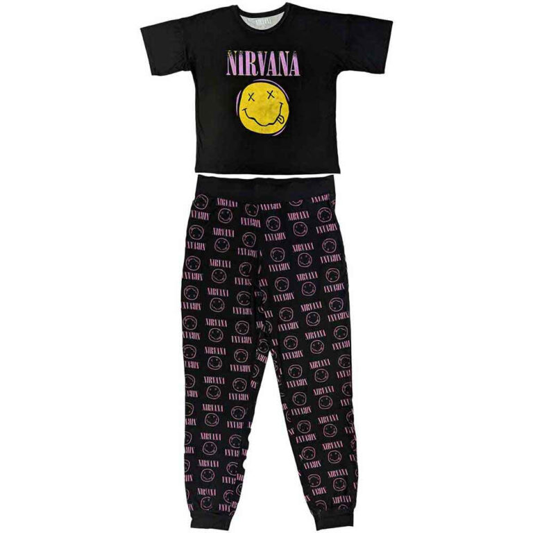 Nirvana Xerox Smile Pink Ladies Pyjamas