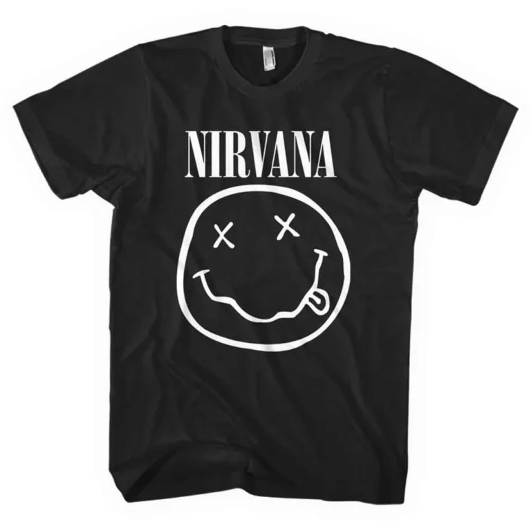 Nirvana White Happy Face T-Shirt