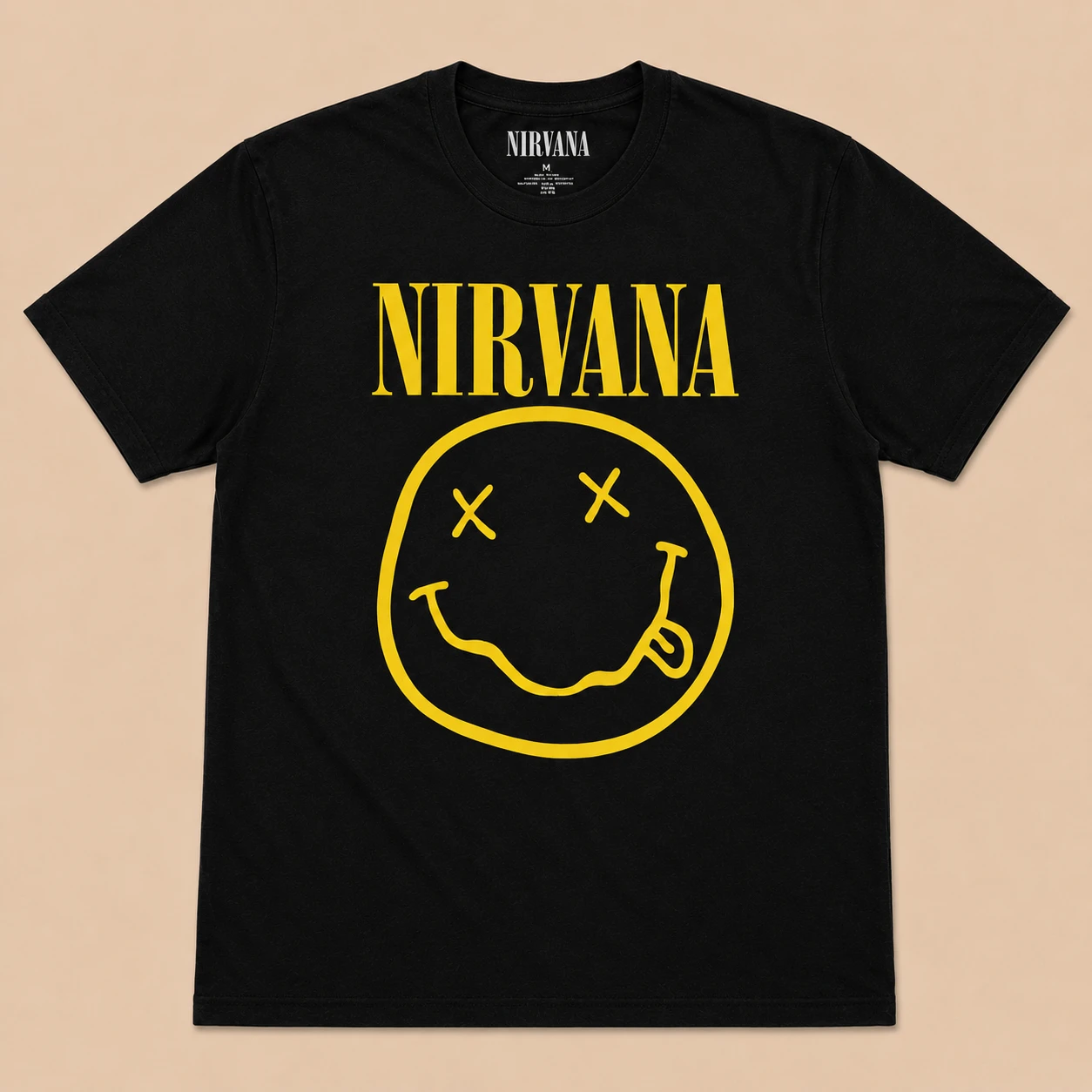Nirvana Yellow Happy Face T-Shirt