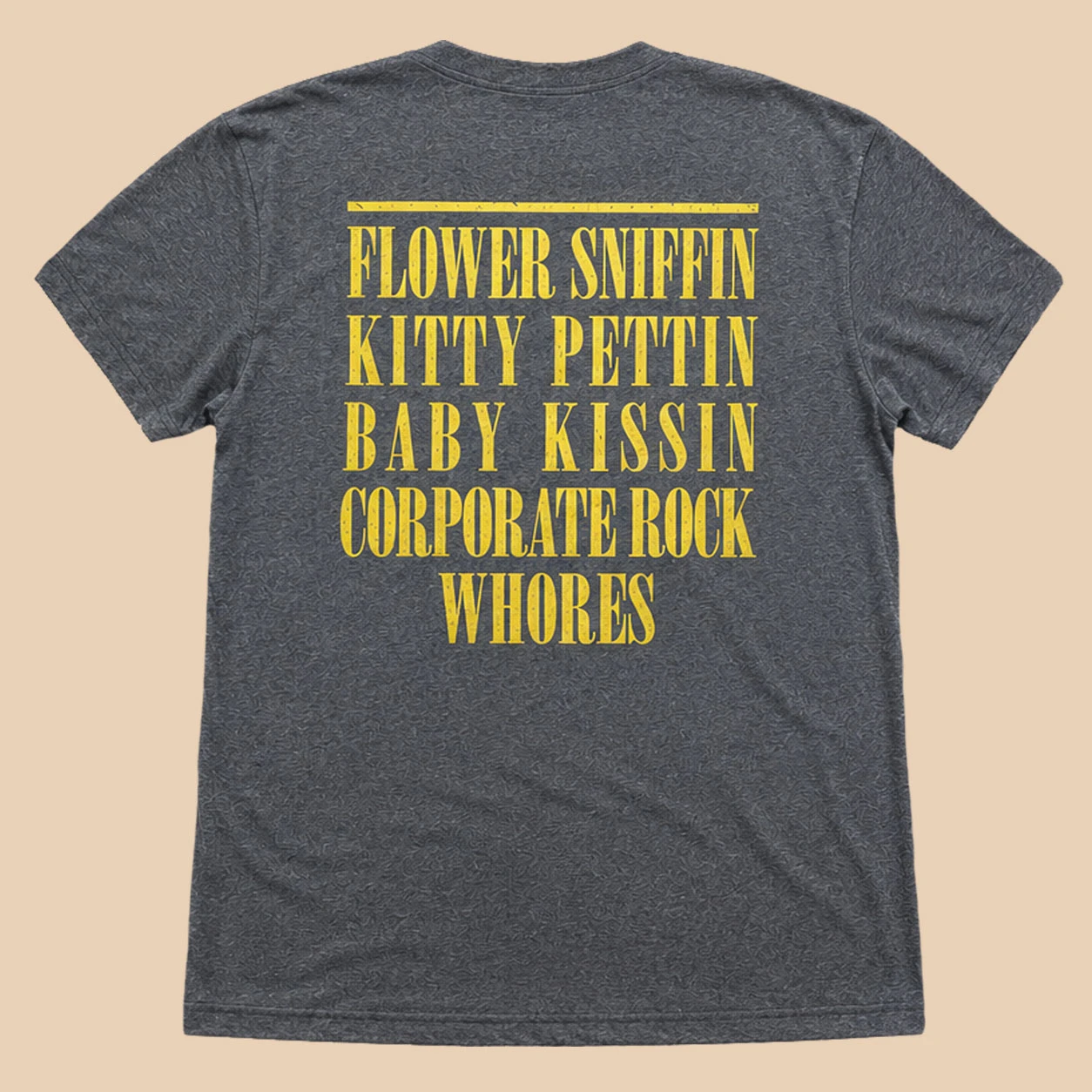 Nirvana Yellow Happy Face (Brindle) T-Shirt