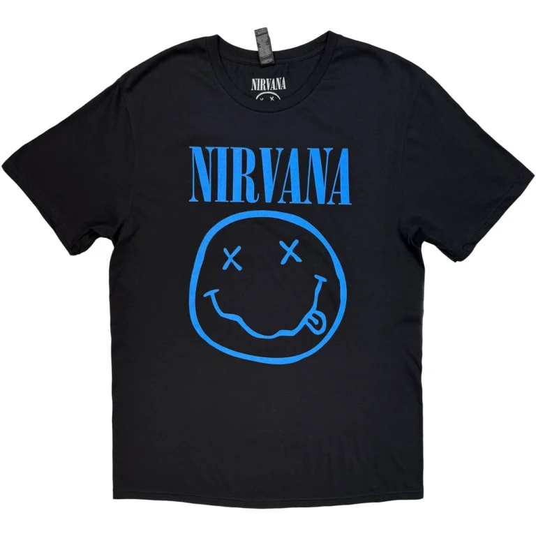 Nirvana Blue Happy Face T-Shirt