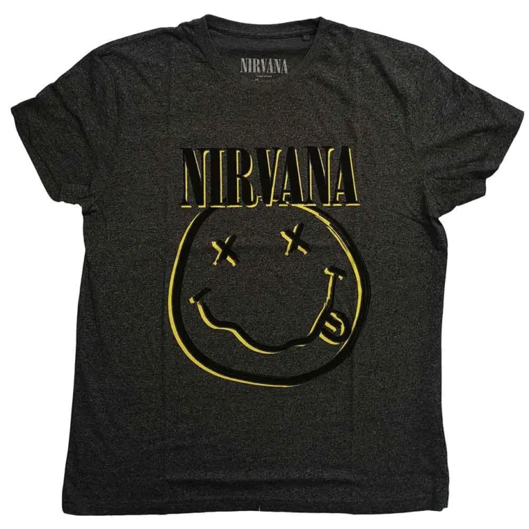 Nirvana Inverse Happy Face (Brindle) T-Shirt