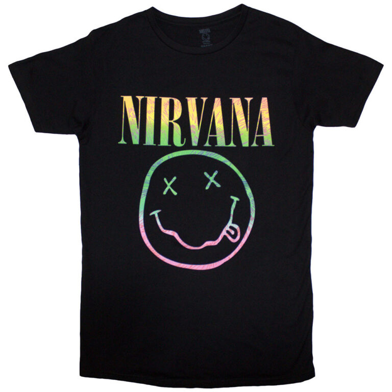 Nirvana Sorbet Ray Happy Face Ladies T-Shirt