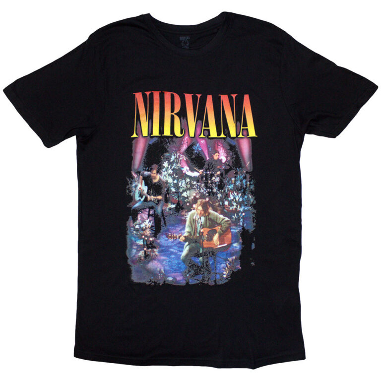 Nirvana Unplugged Photo Ladies T-Shirt