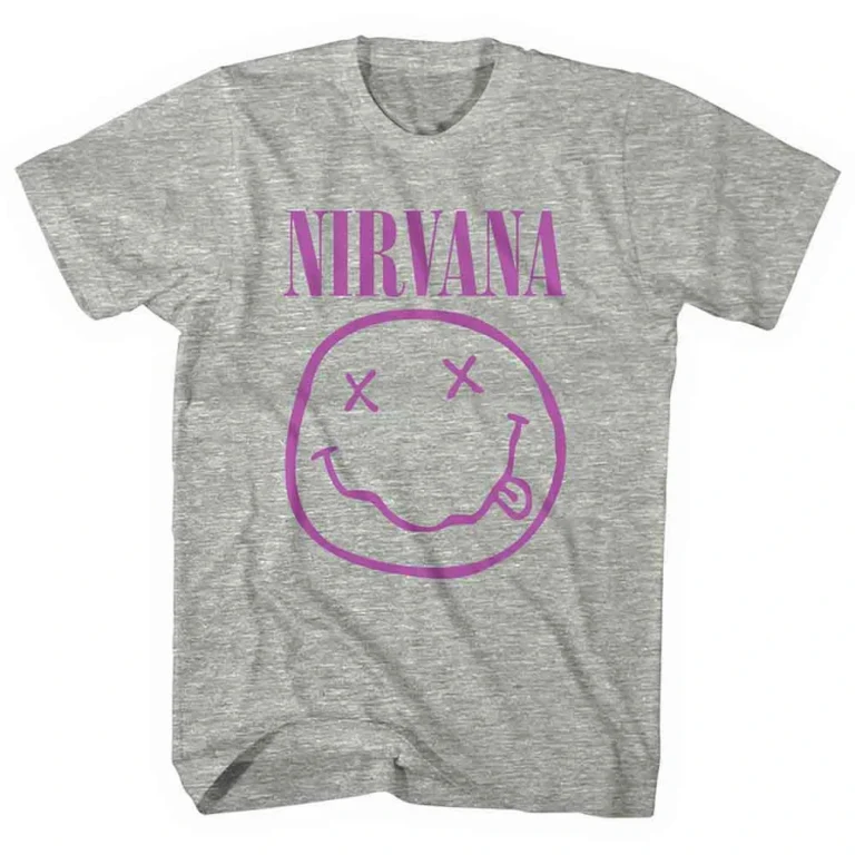 Nirvana Purple Happy Face T-Shirt