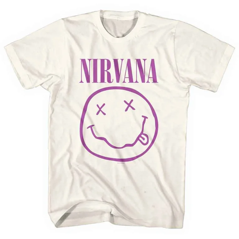 Nirvana Purple Happy Face T-Shirt